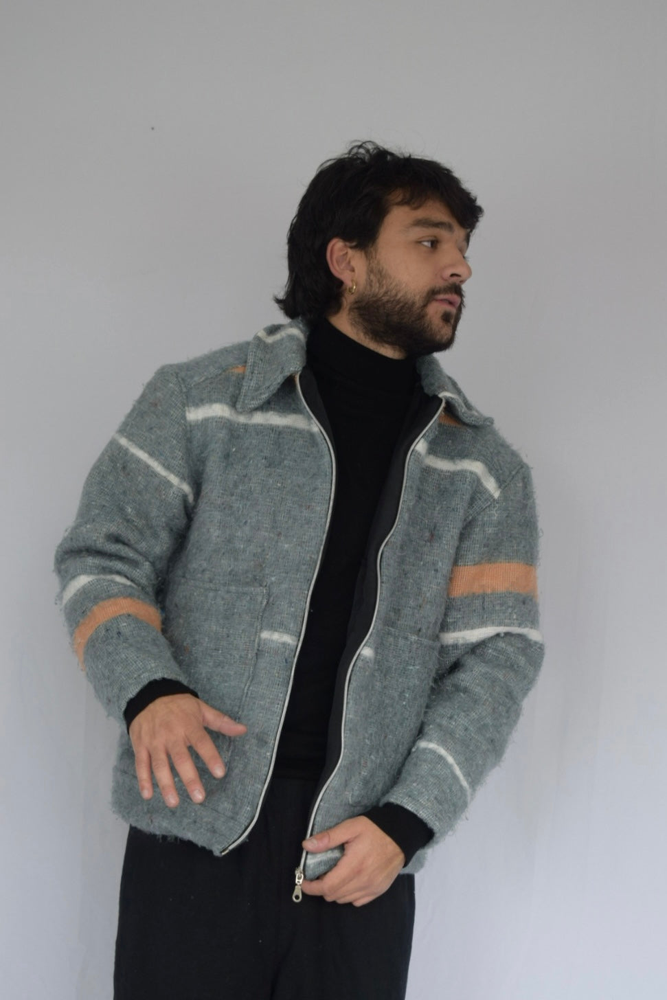 Chaqueta de tela recuperada Talla M