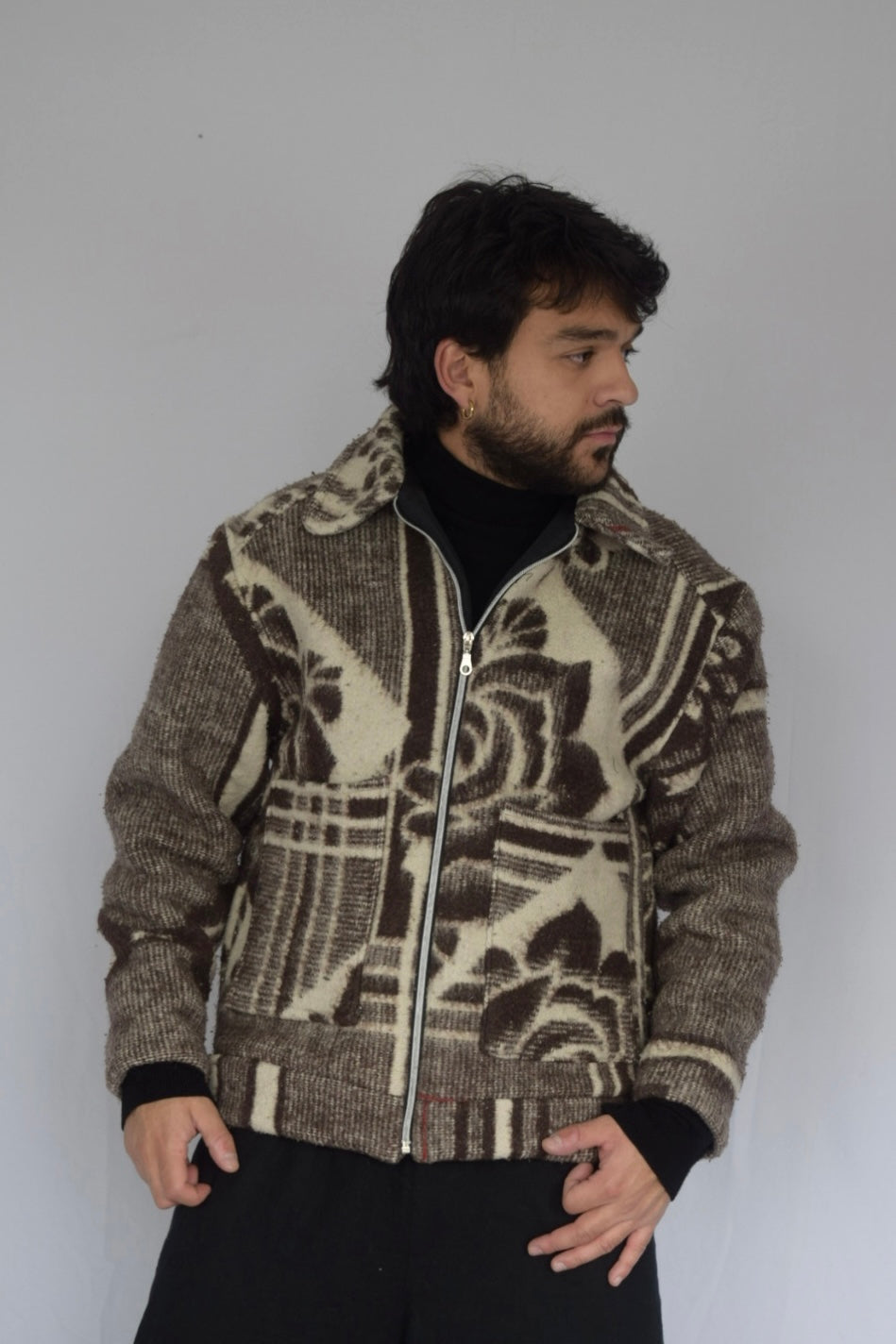 Chaqueta de tela recuperada, Talla M