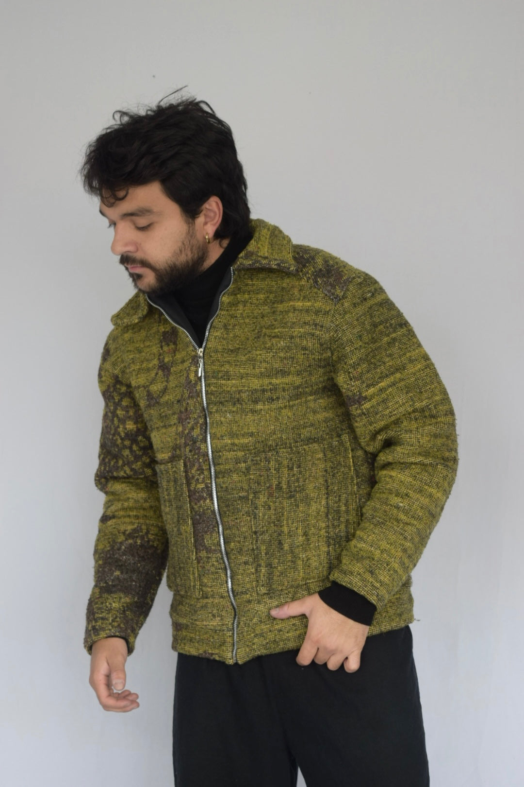 Chaqueta de tela recuperada, Talla M