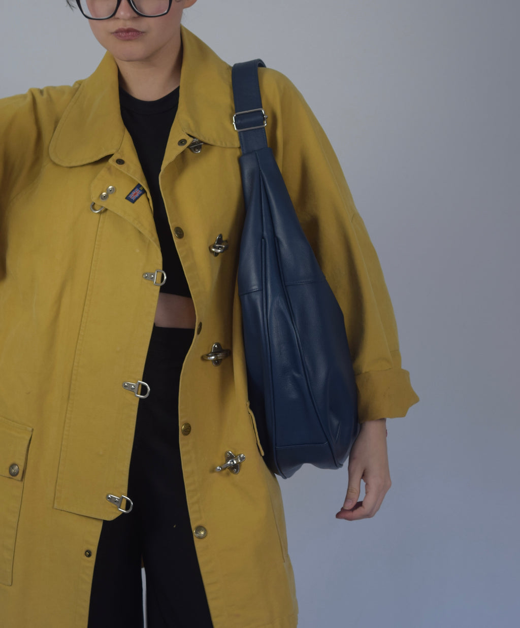 Bag en 100% cuero azul