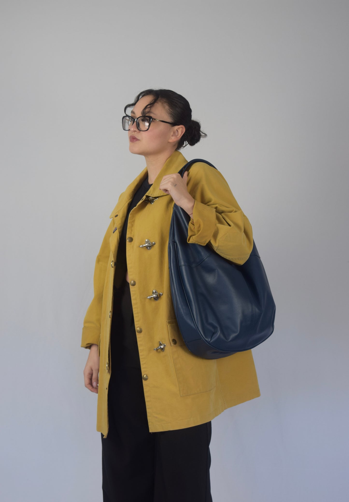Bag en 100% cuero azul
