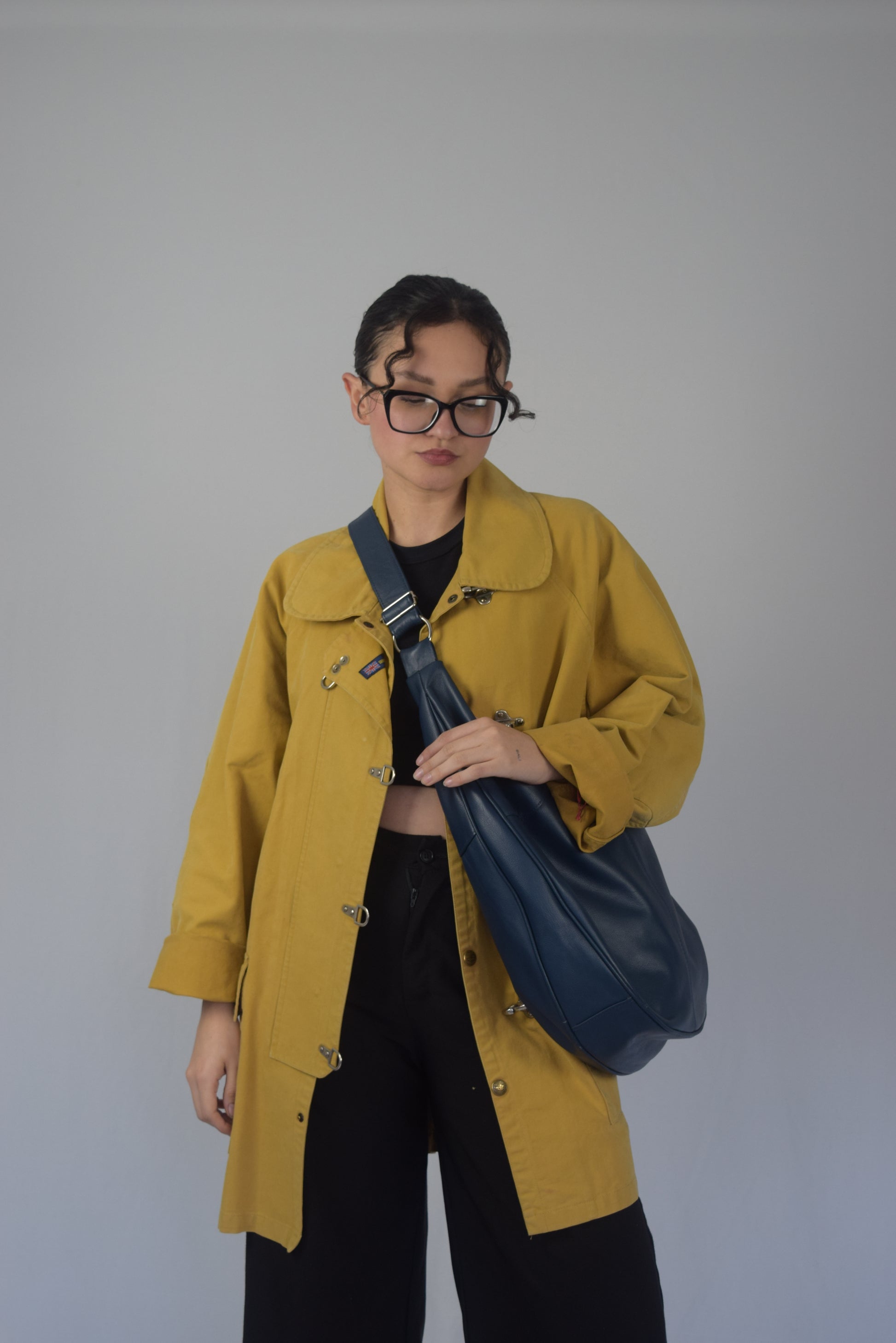 Bag en 100% cuero azul