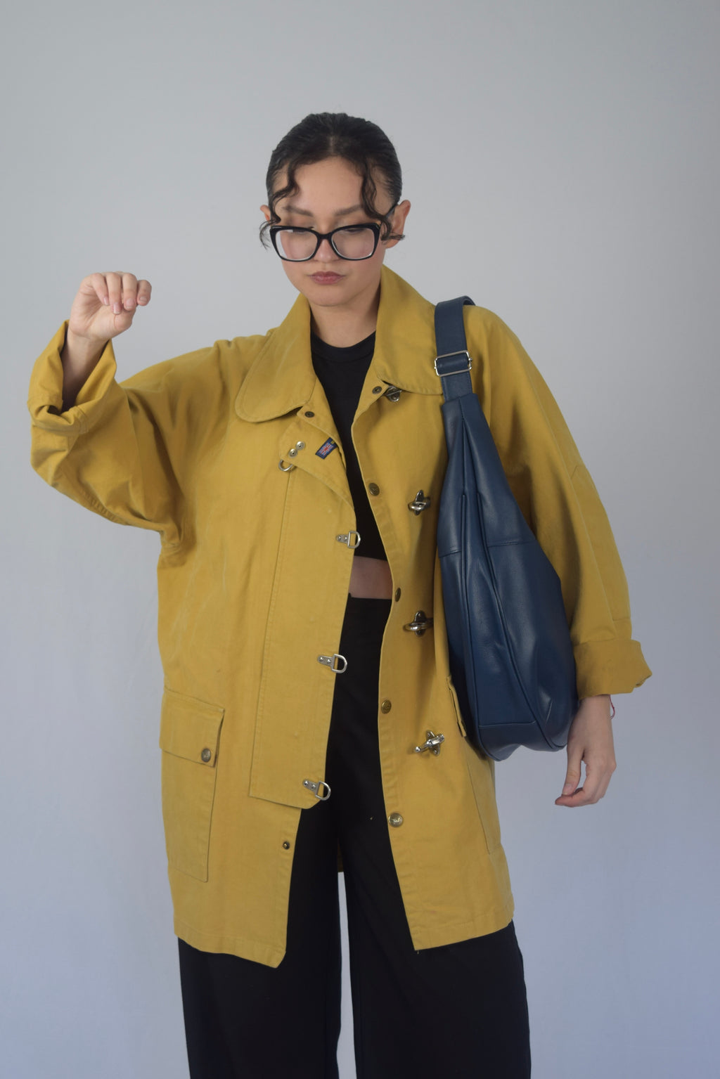 Bag en 100% cuero azul