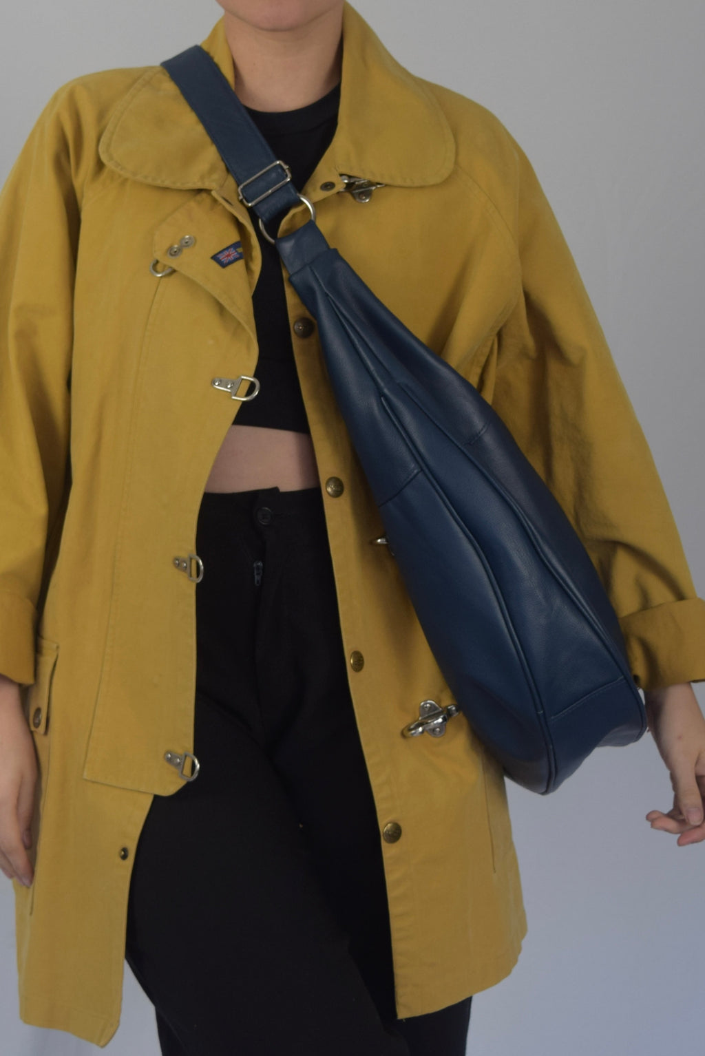 Bag en 100% cuero azul