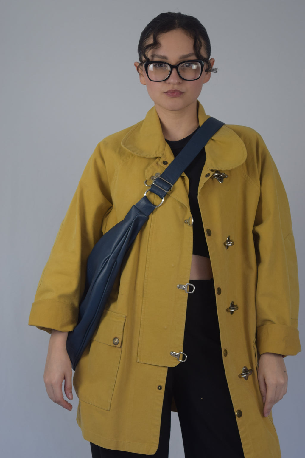 Bag en 100% cuero azul