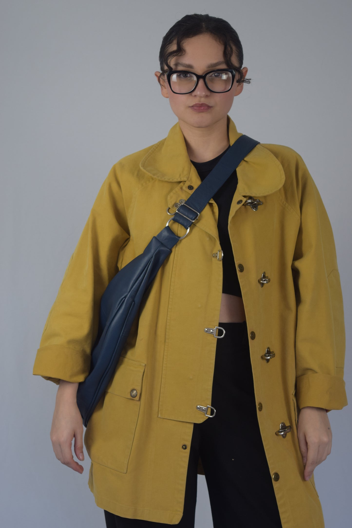 Bag en 100% cuero azul