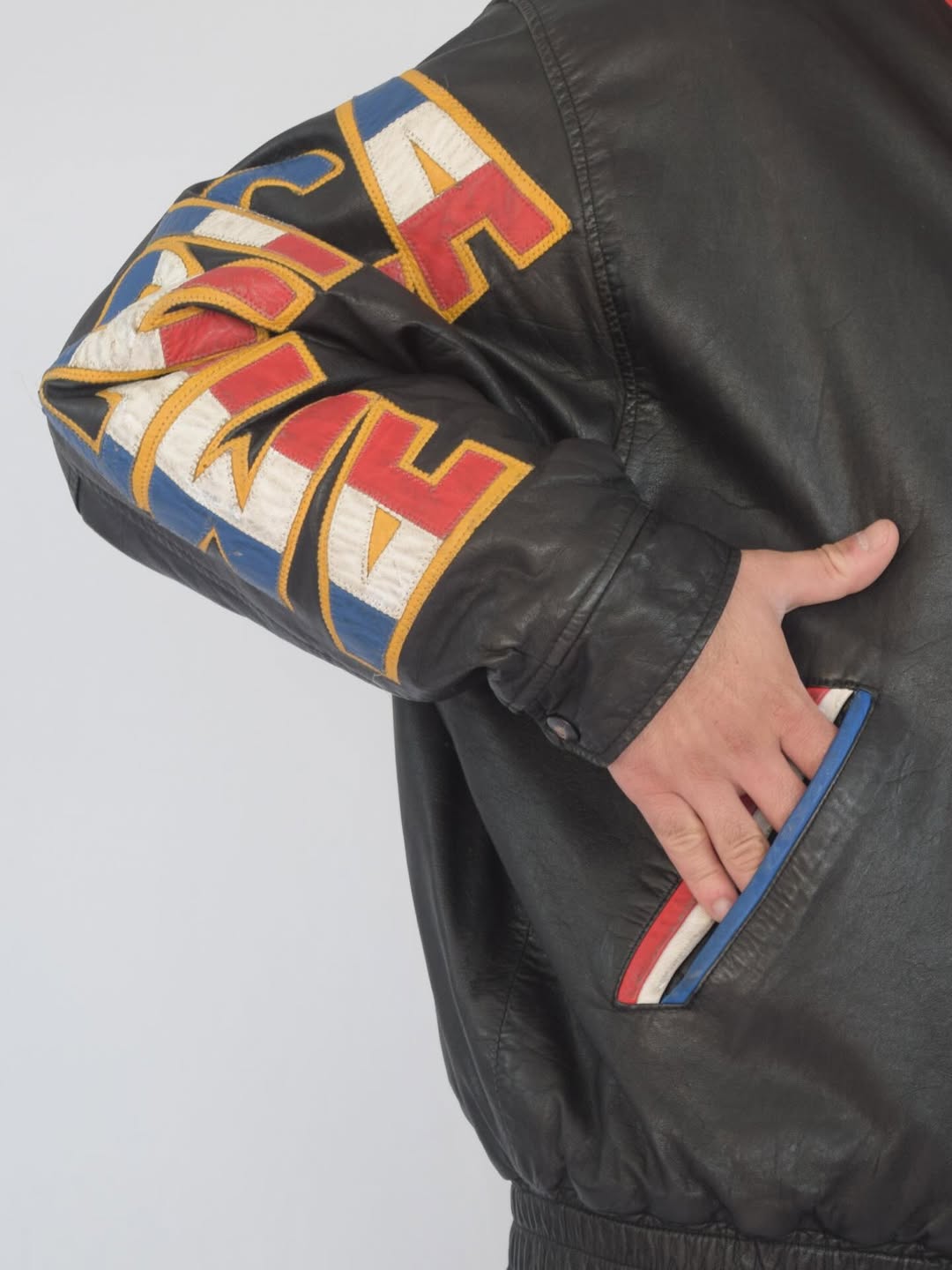 Chaqueta 100% cuero vintage&nbsp;