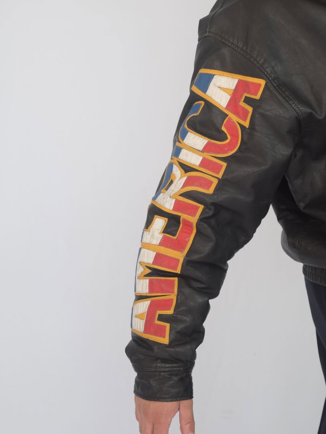 Chaqueta 100% cuero vintage&nbsp;