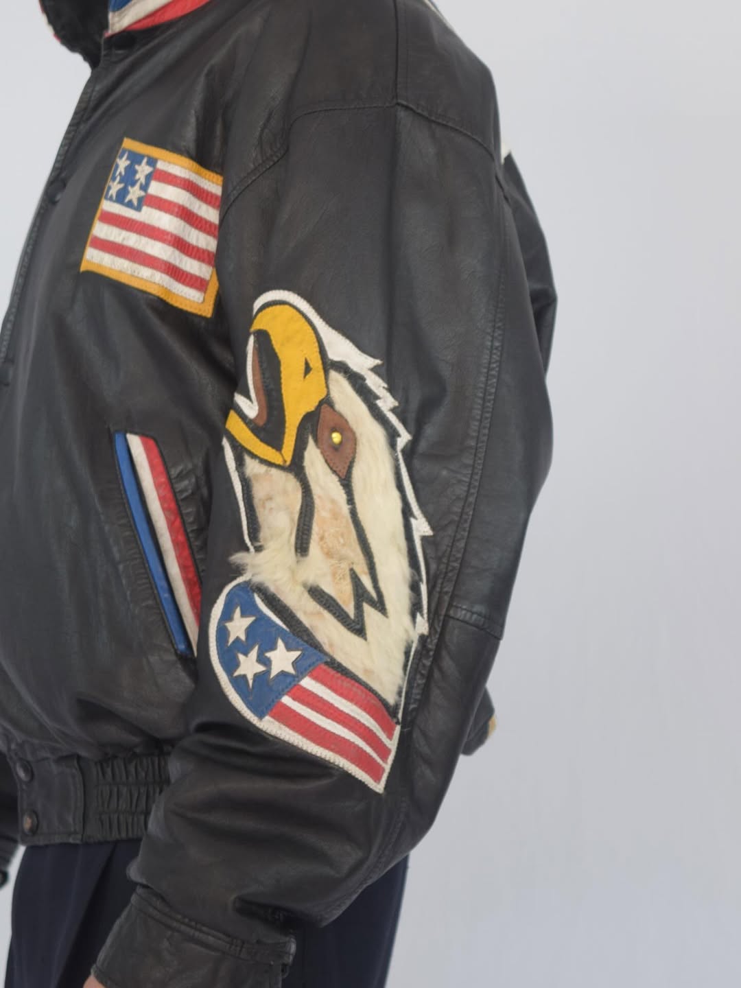 Chaqueta 100% cuero vintage&nbsp;