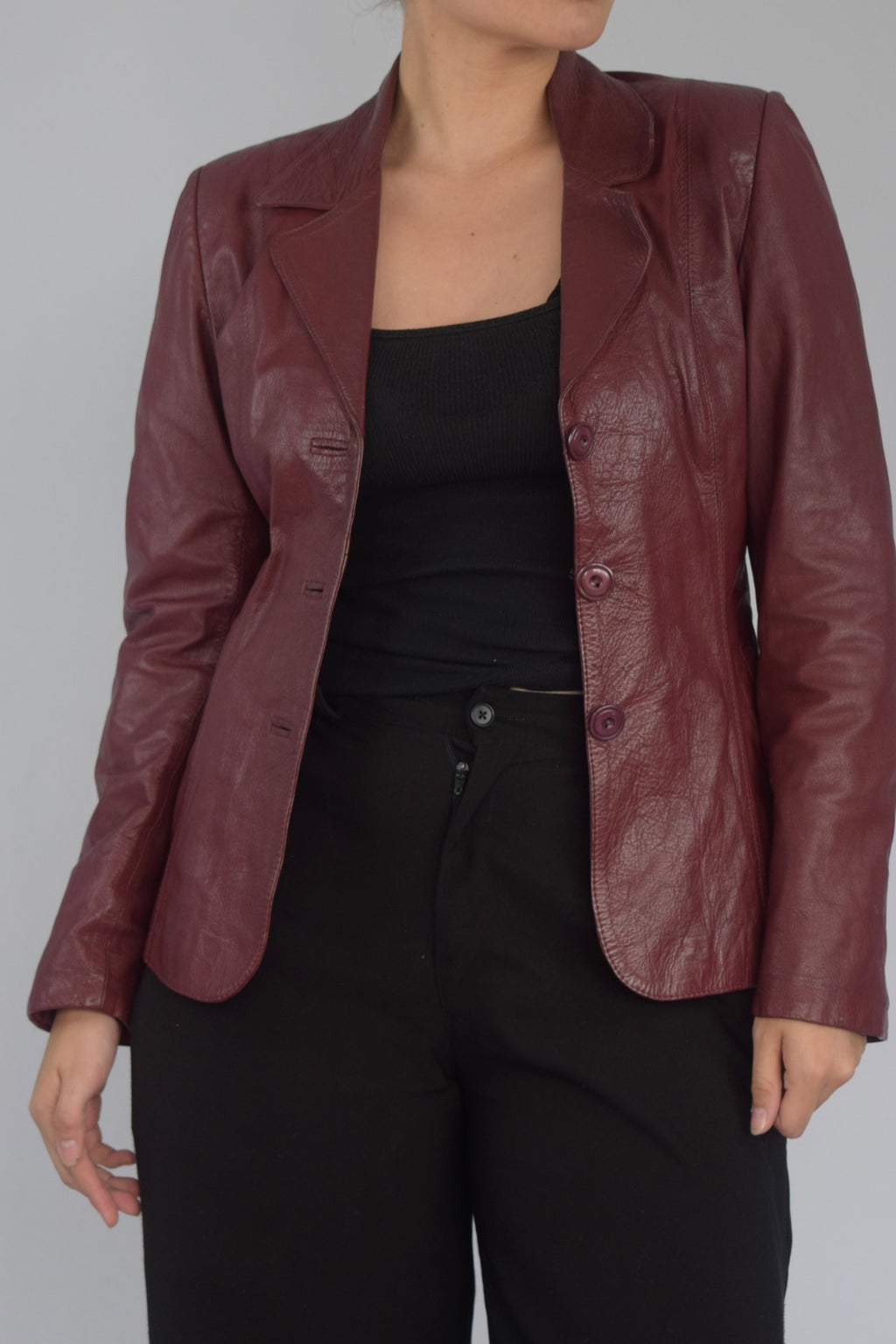 Chaqueta 100% cuero vinio