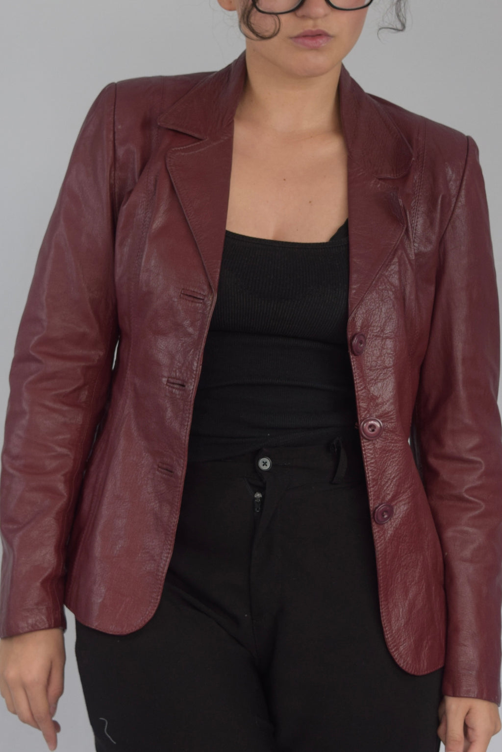 Chaqueta 100% cuero vinio