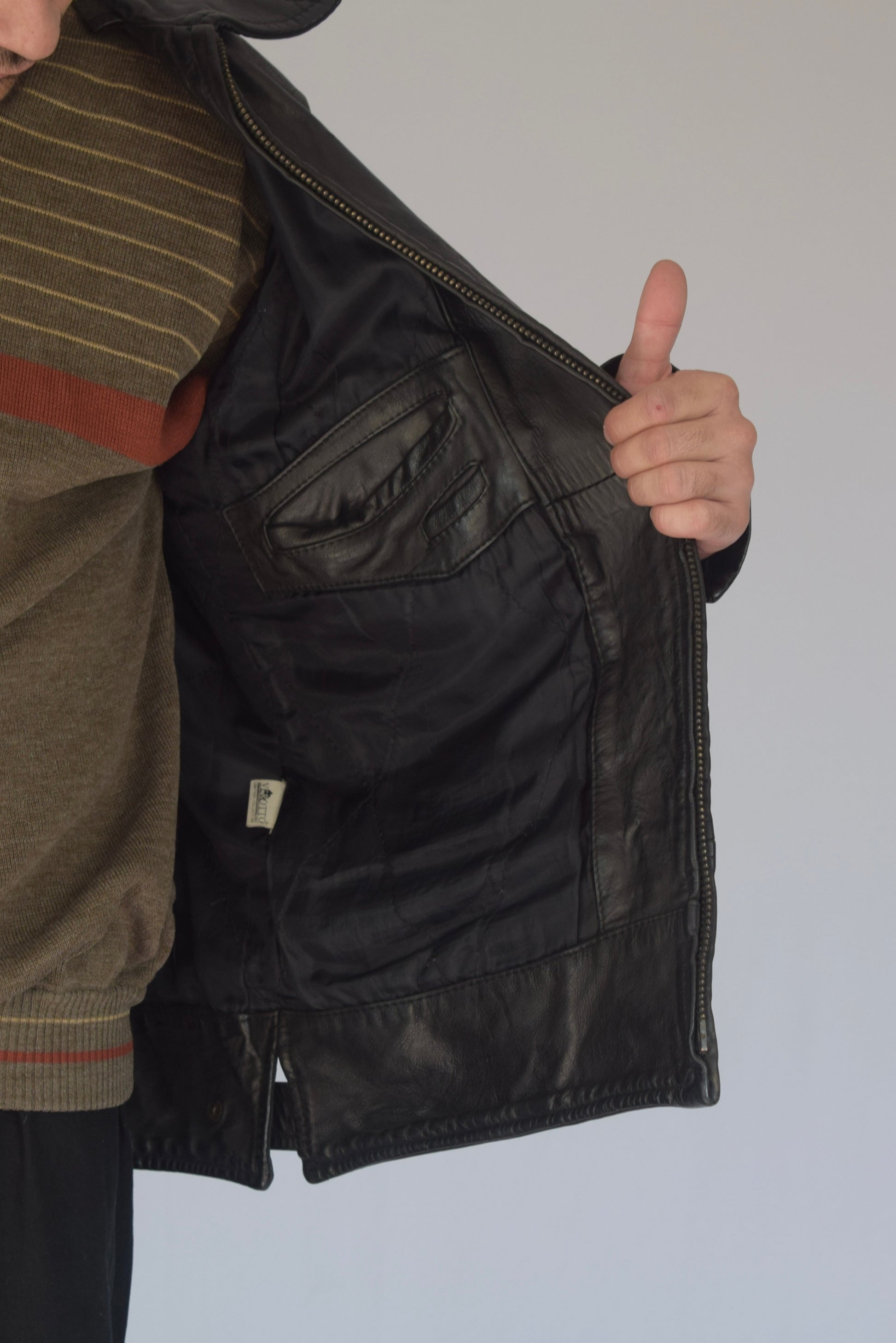 Chaqueta 100% classic cuero