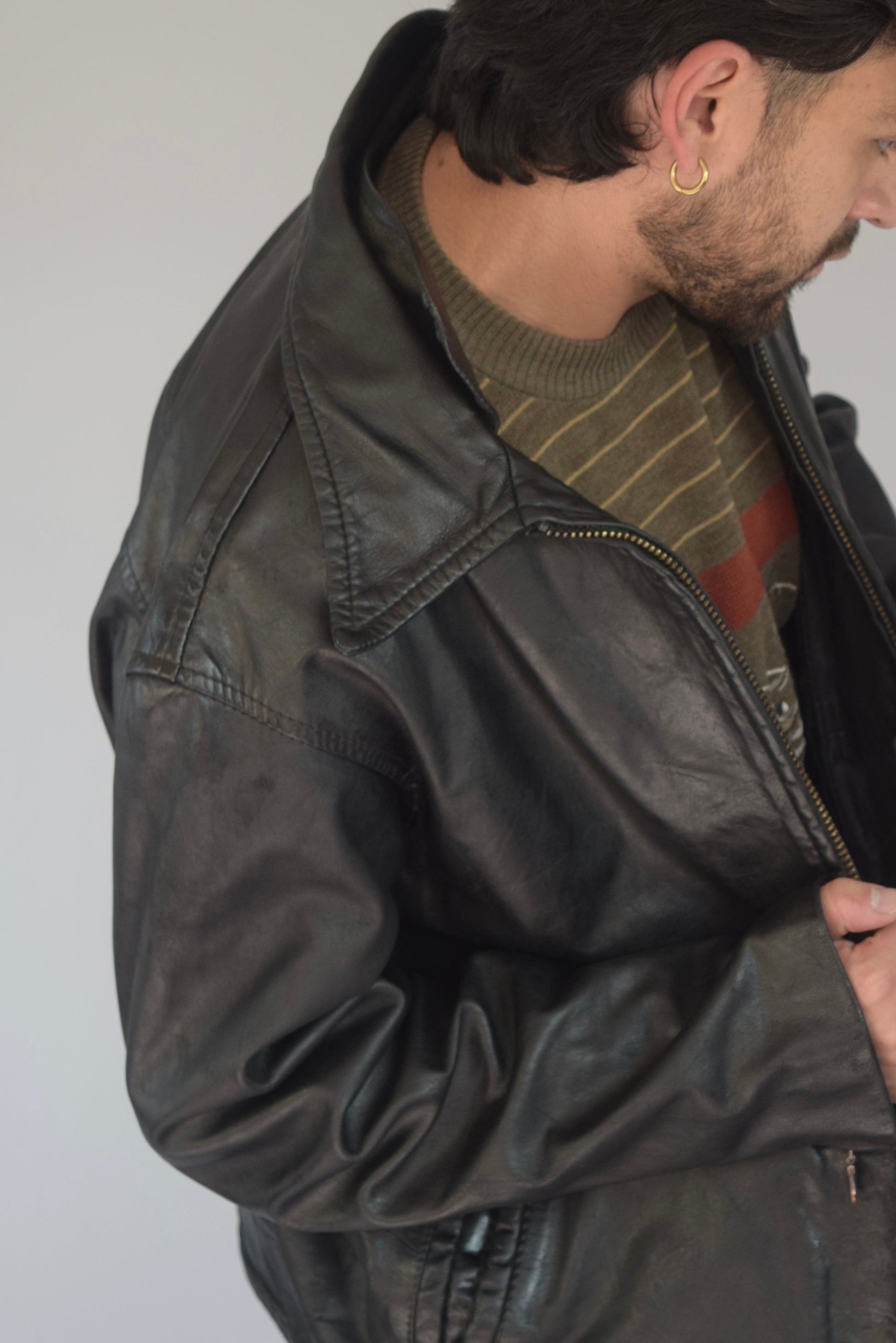 Chaqueta 100% classic cuero