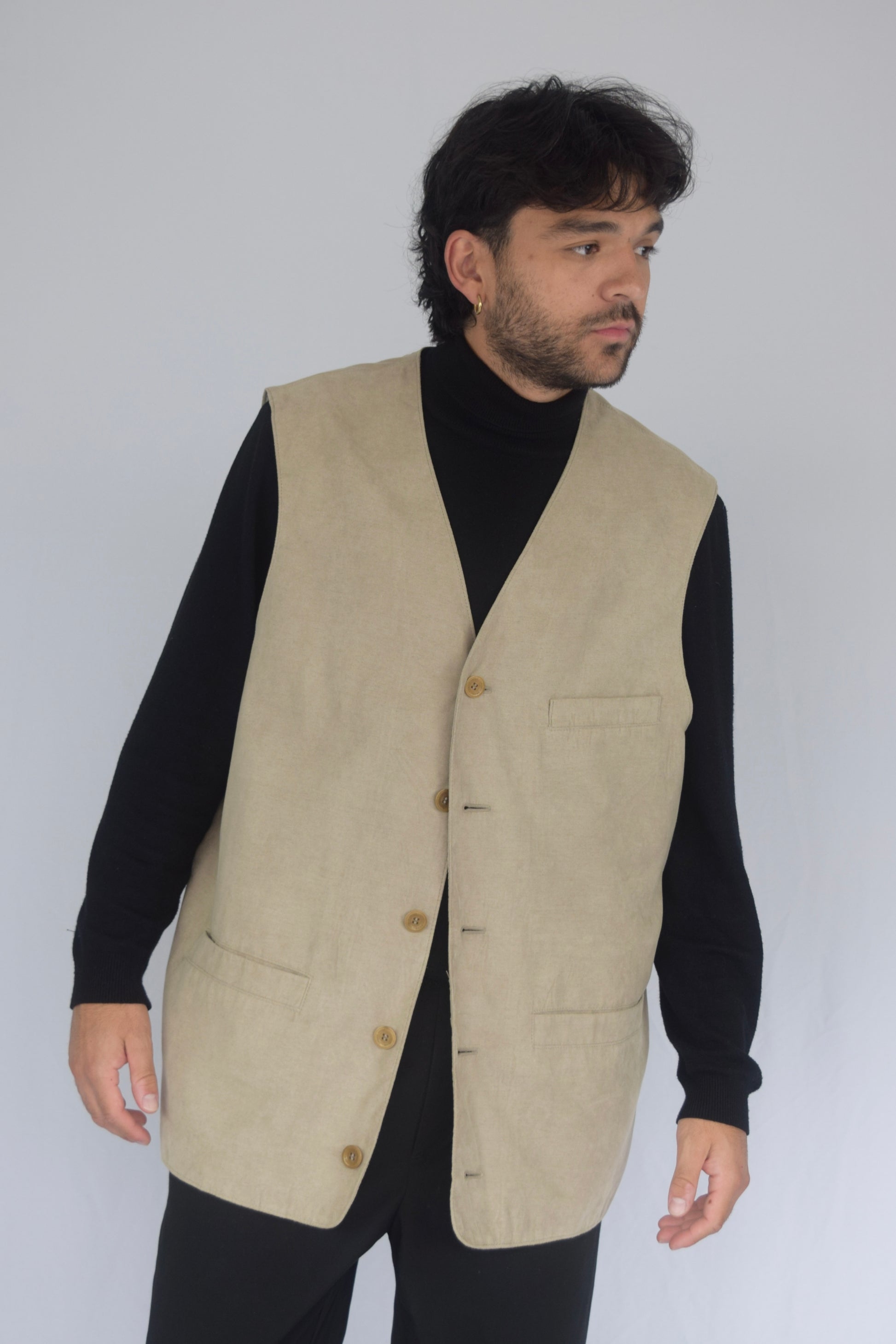 Chaleco piel de durazno