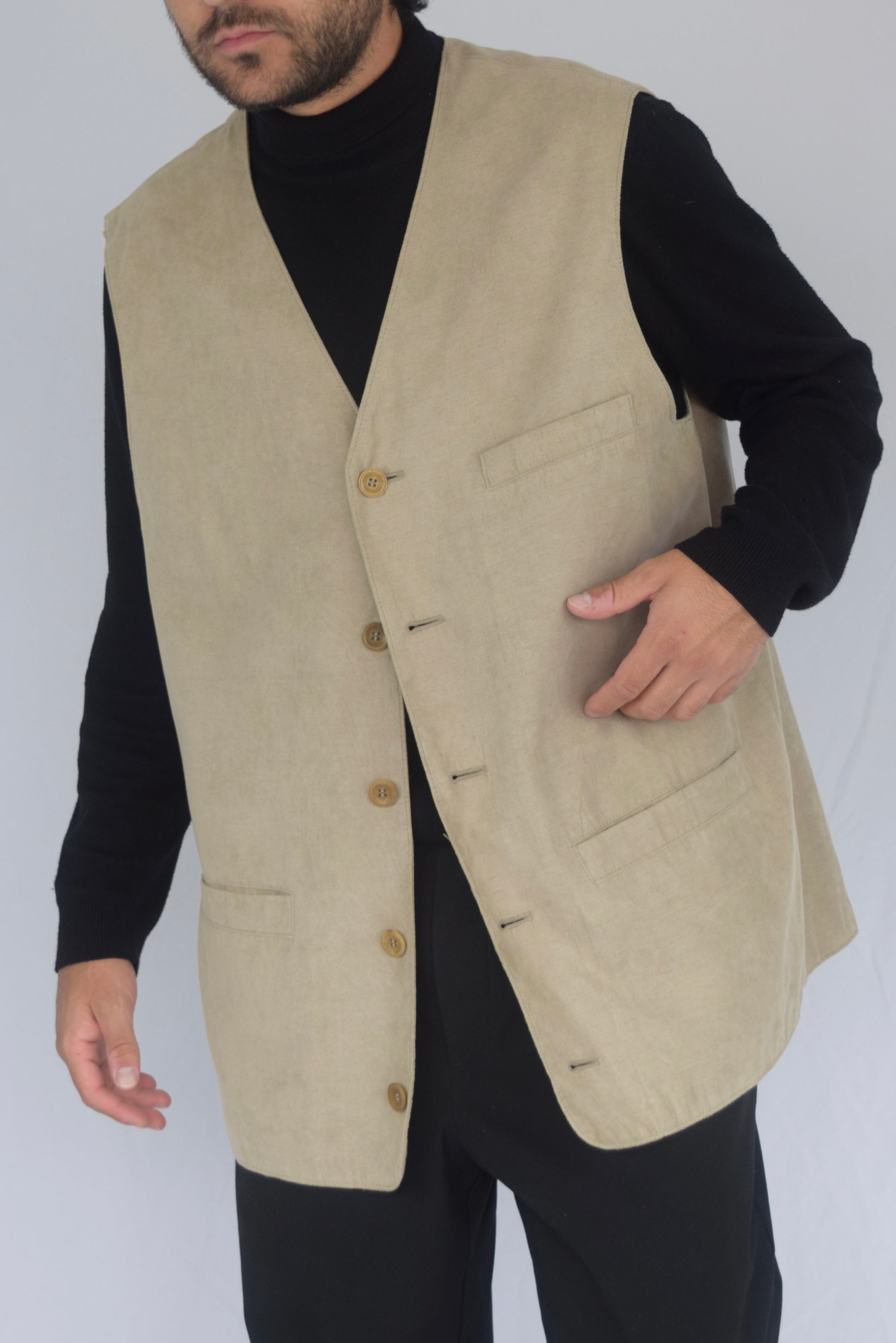 Chaleco piel de durazno