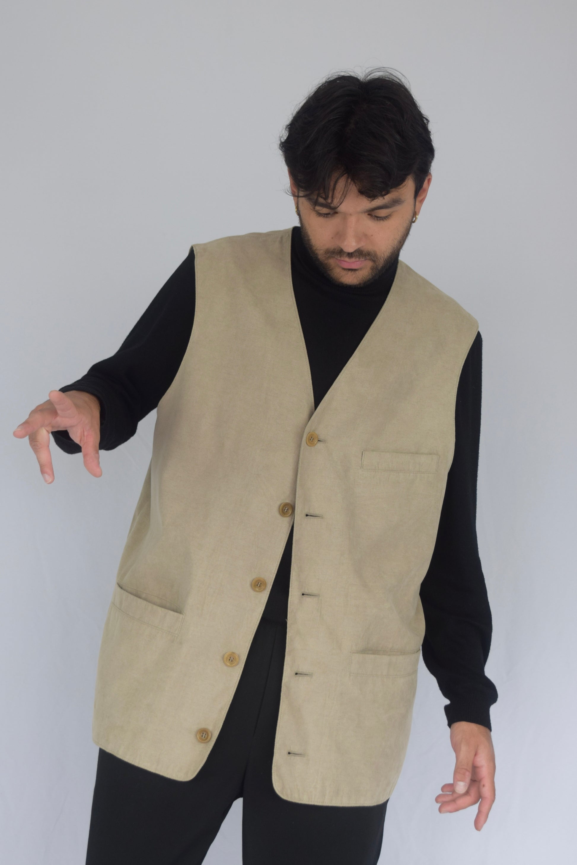 Chaleco piel de durazno