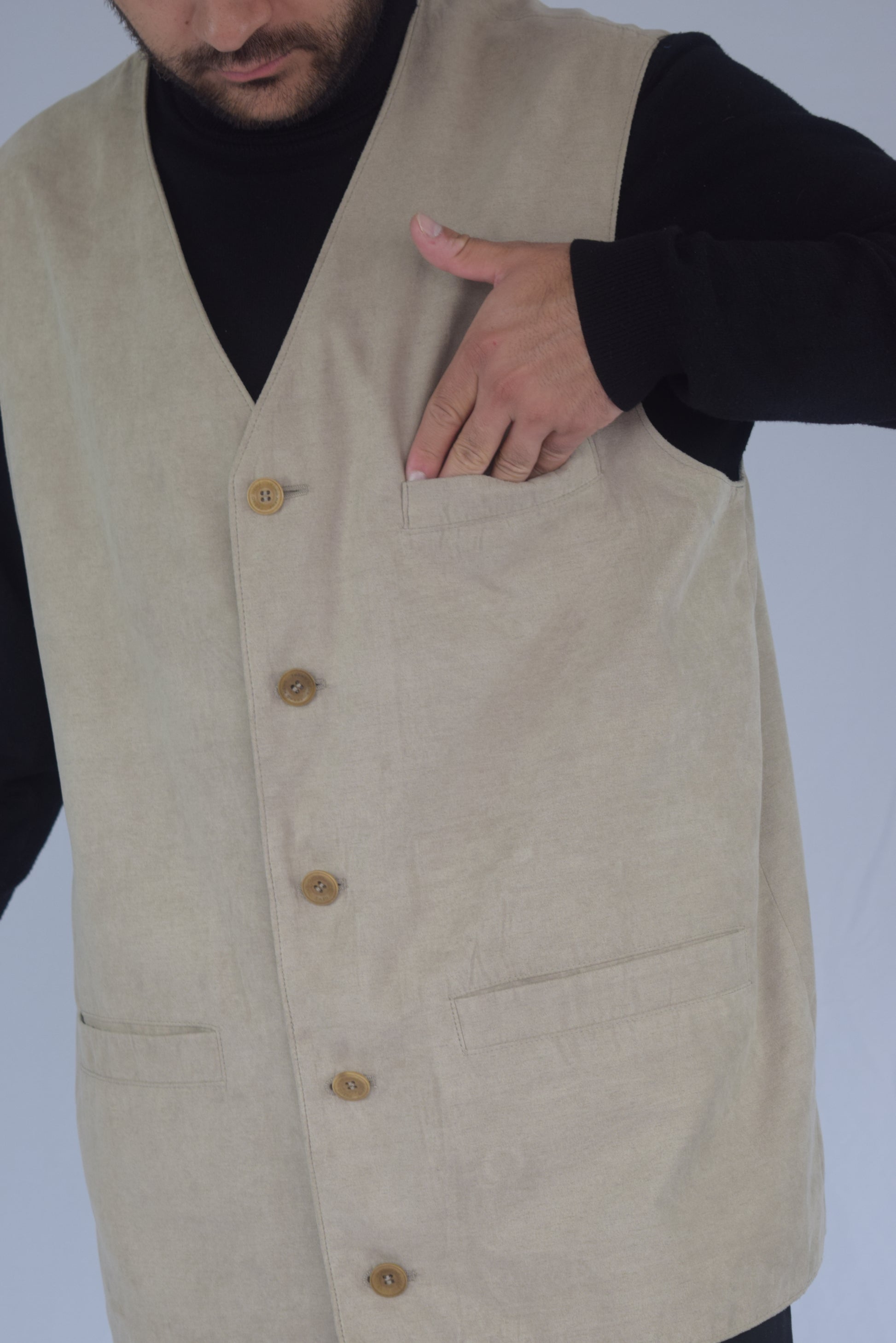 Chaleco piel de durazno