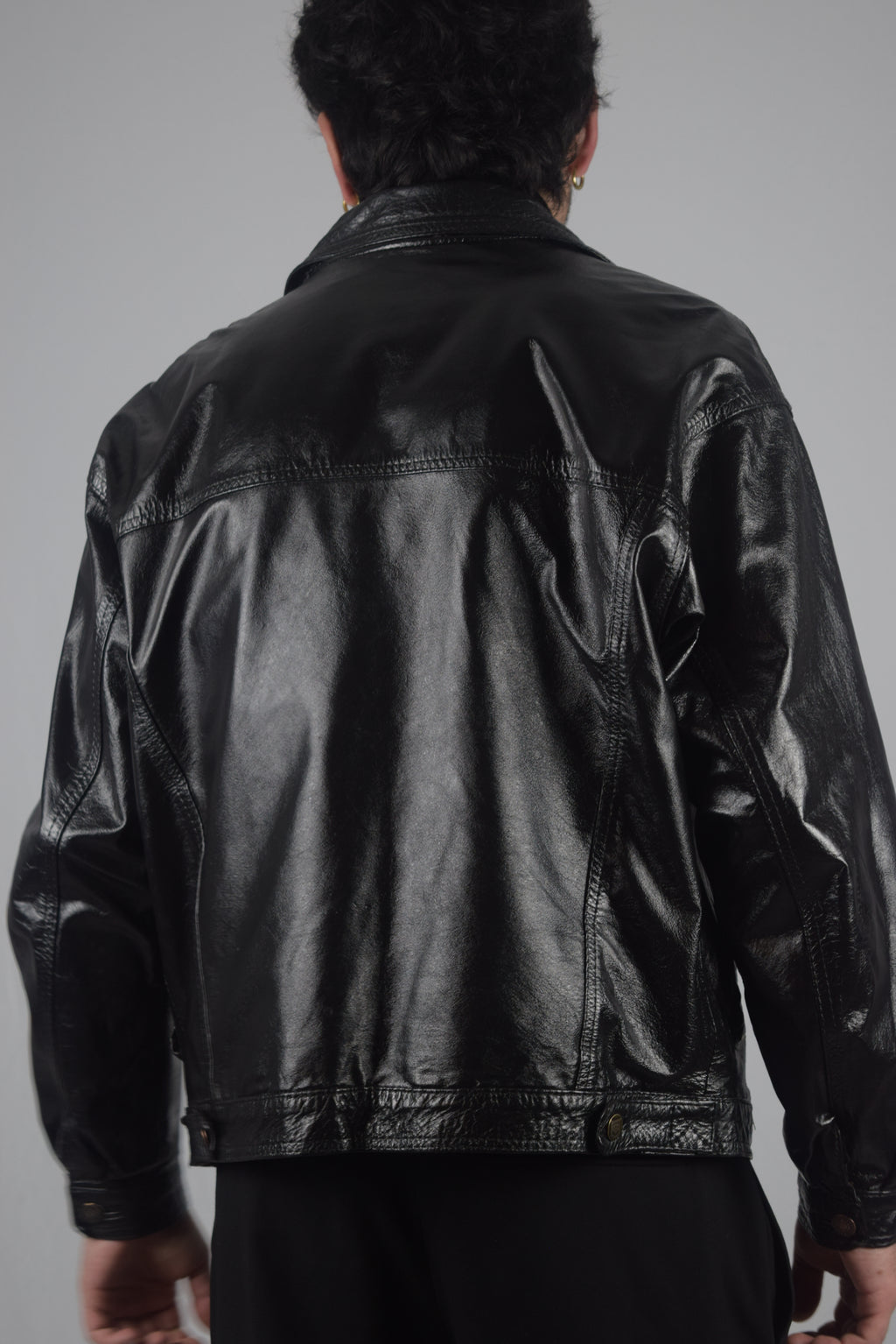 Chaqueta 100% cuero negra