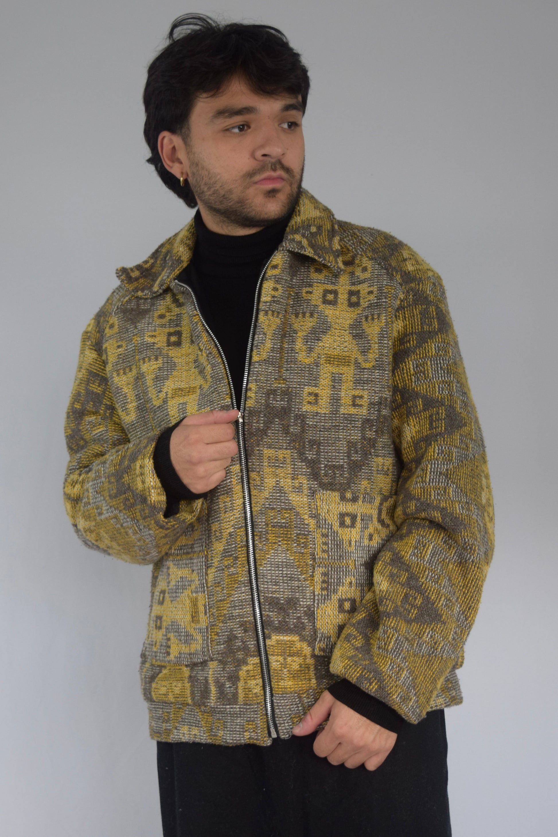 Chaqueta memoria de tela recuperada