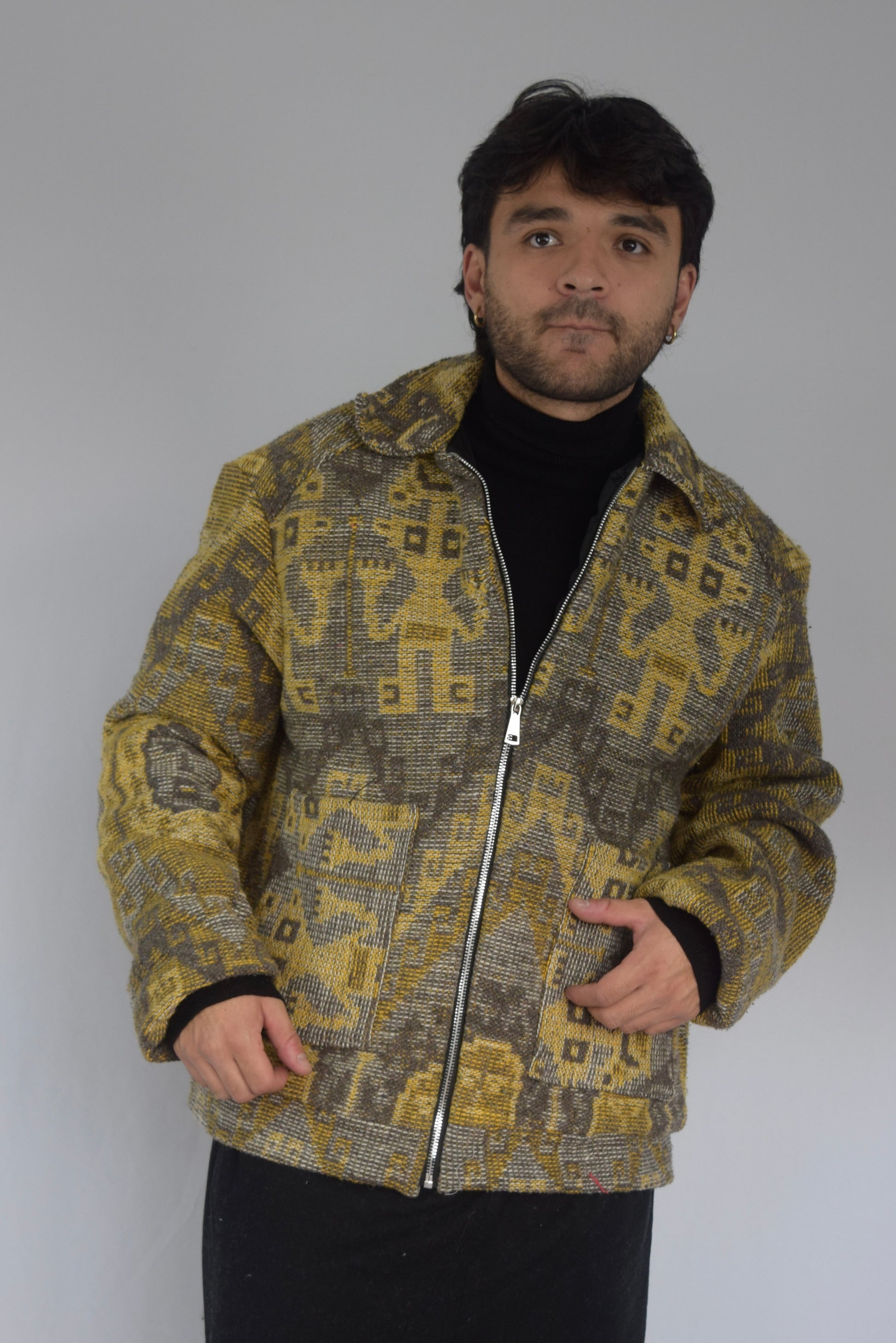 Chaqueta memoria de tela recuperada