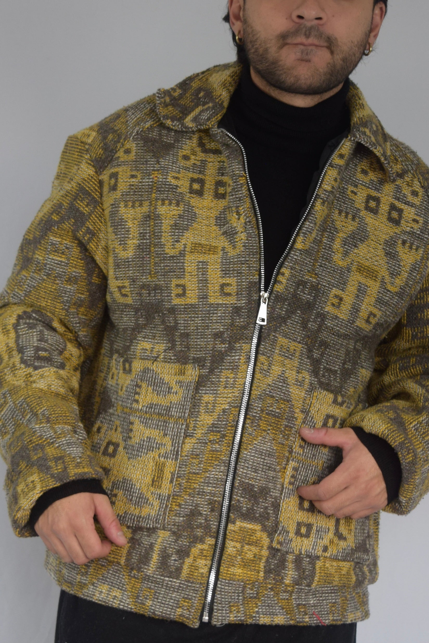 Chaqueta memoria de tela recuperada