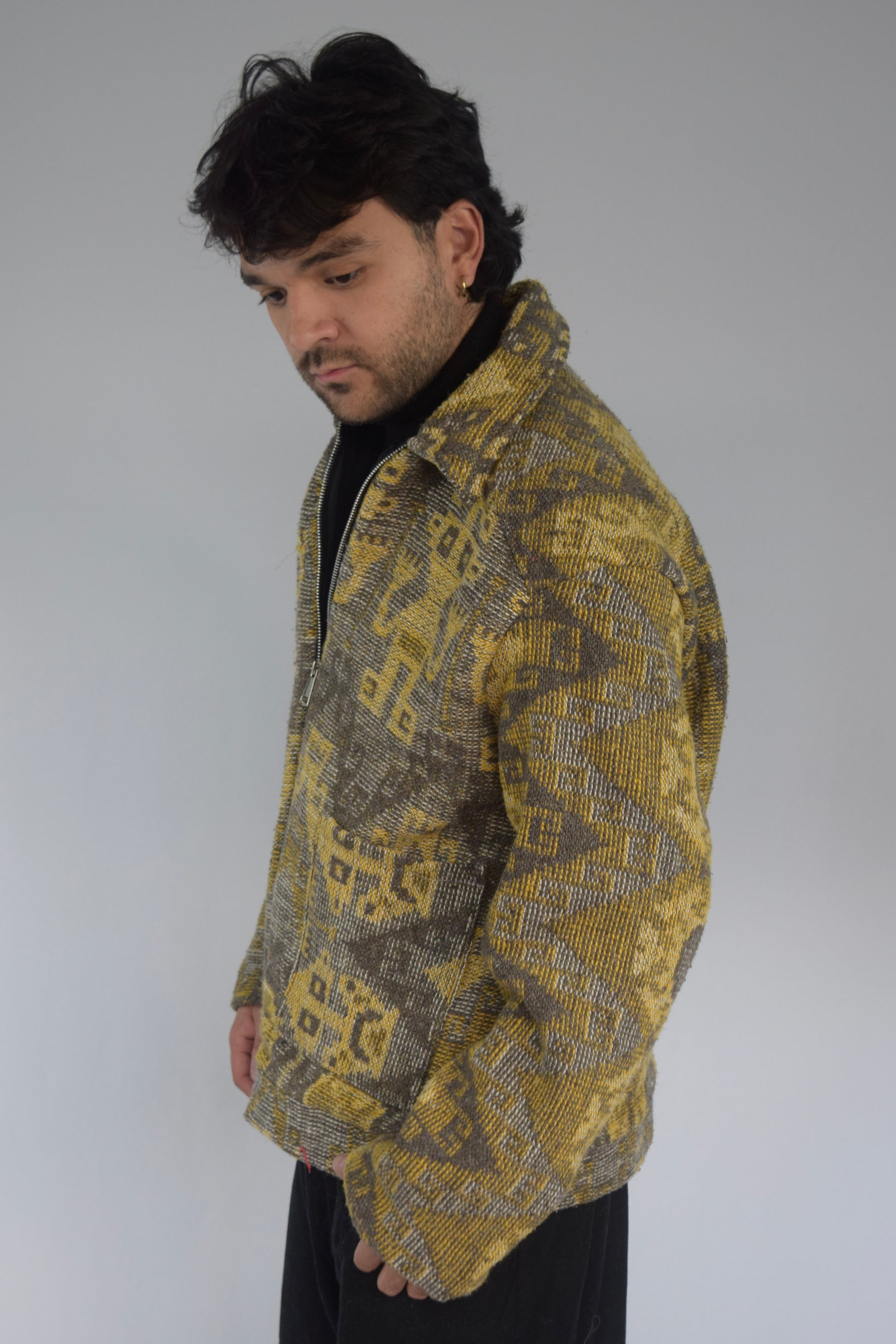 Chaqueta memoria de tela recuperada