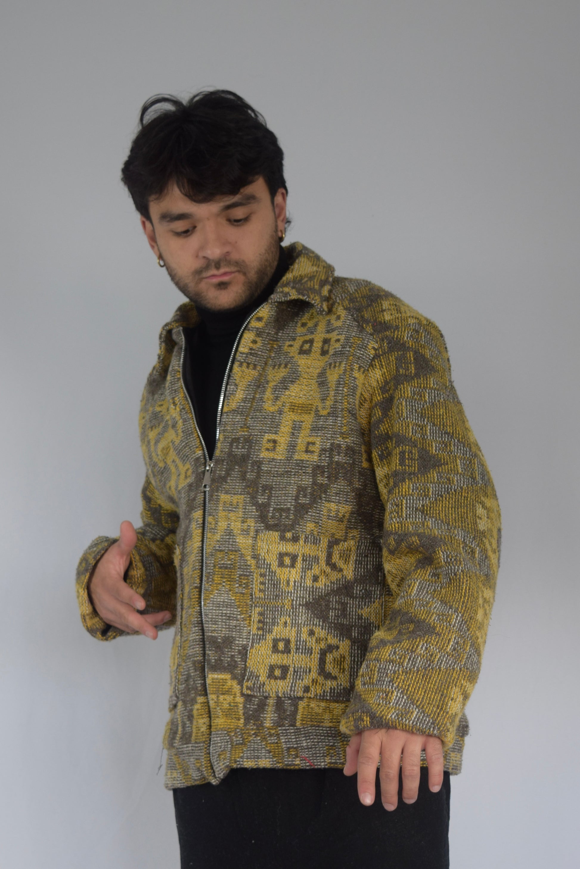 Chaqueta memoria de tela recuperada