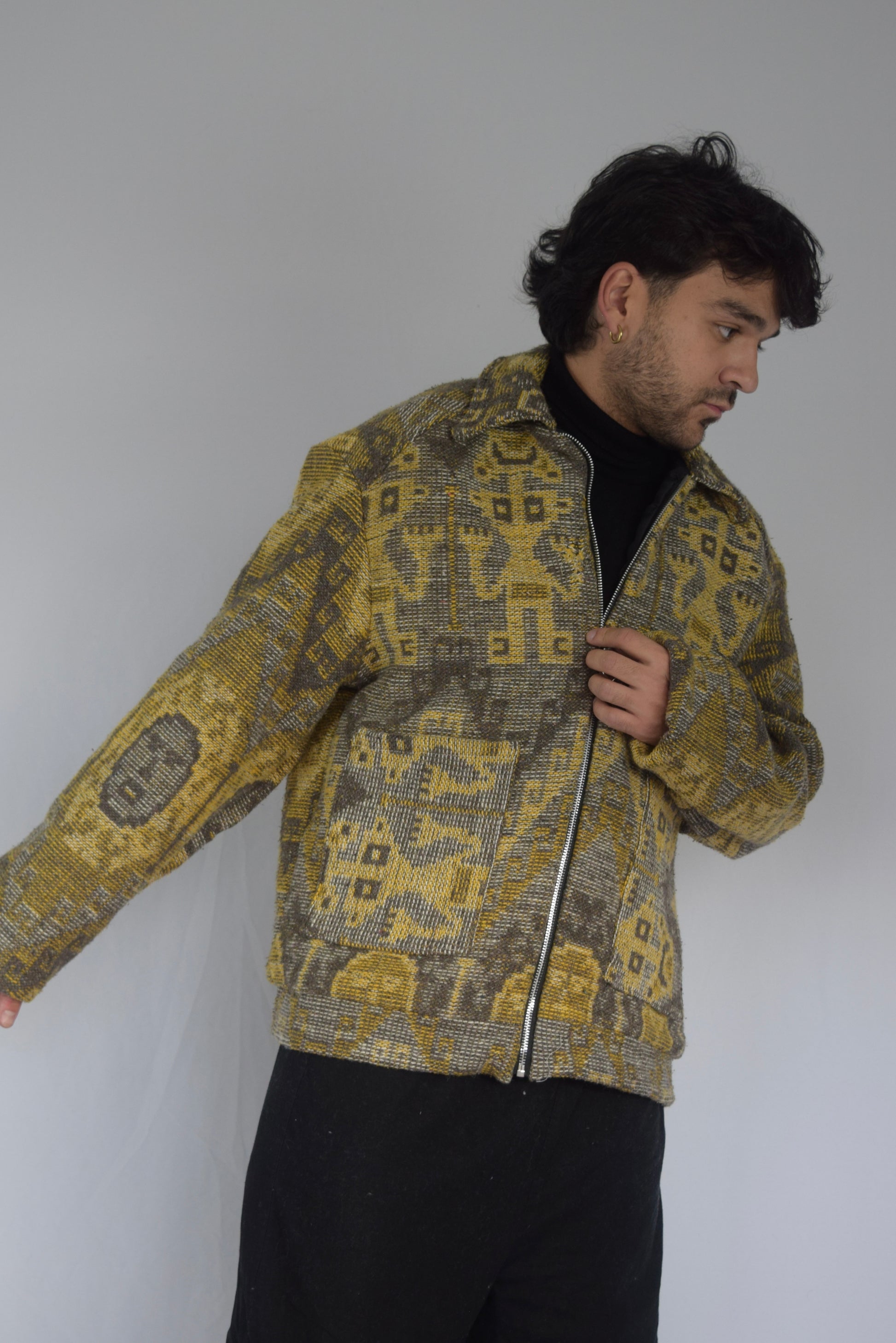 Chaqueta memoria de tela recuperada