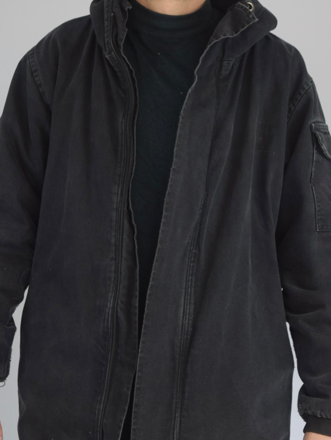Gabardina denim urbano, Talla M