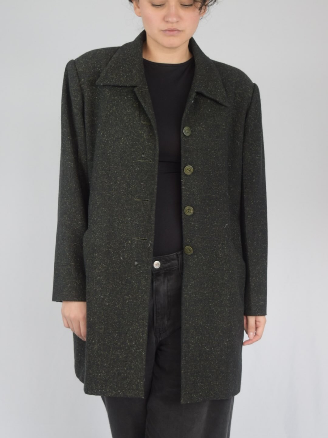 Gabardina salpicada en paño