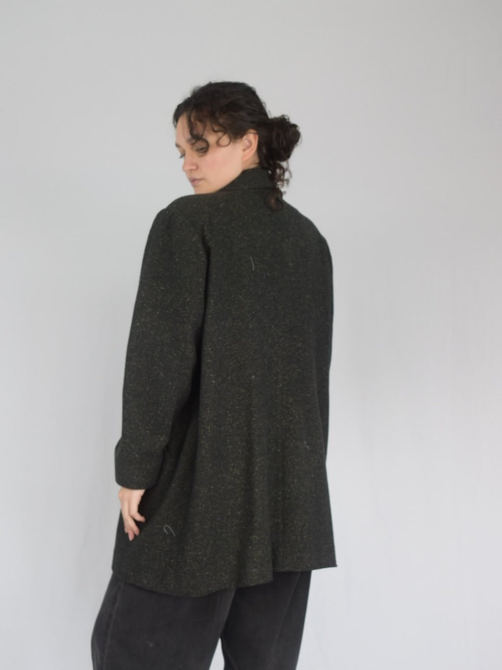 Gabardina salpicada en paño