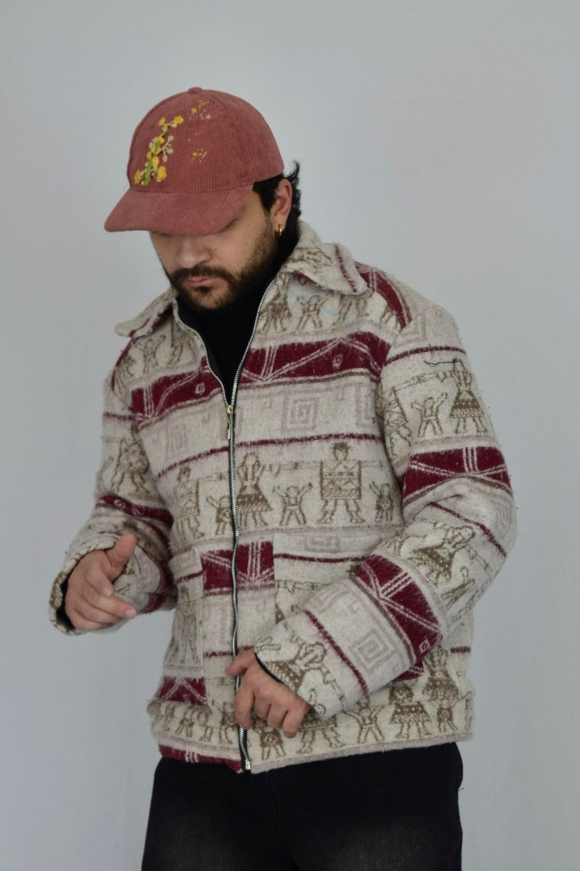 Chaqueta de tela recuperada