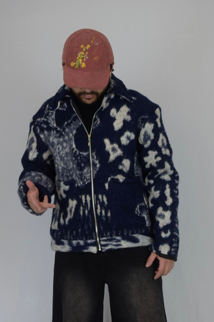 Chaqueta de tela recuperada