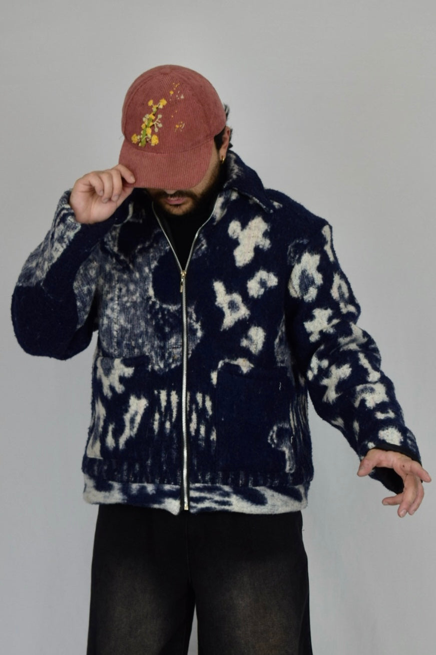 Chaqueta de tela recuperada