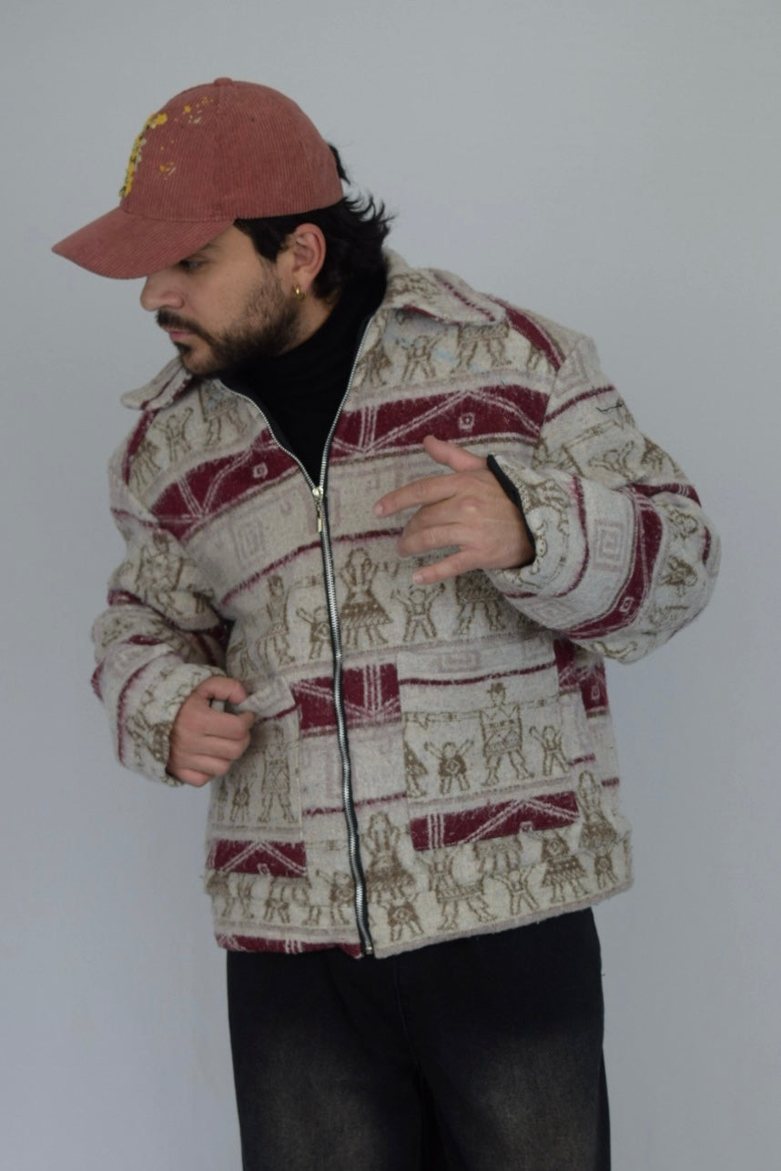 Chaqueta de tela recuperada