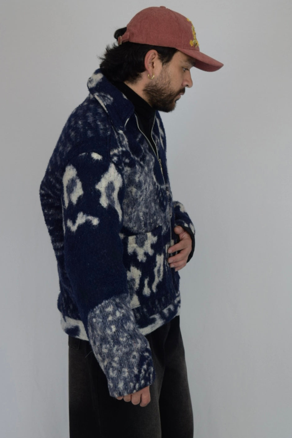 Chaqueta de tela recuperada