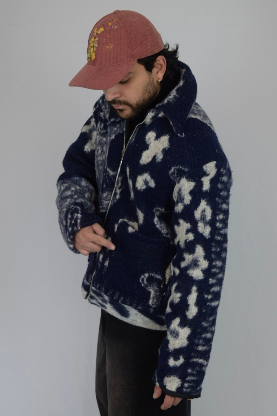 Chaqueta de tela recuperada