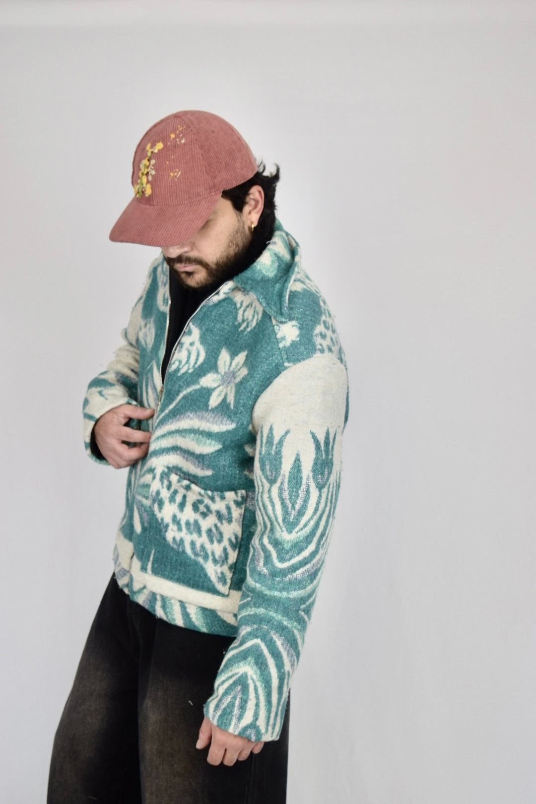 Chaqueta de tela recuperada