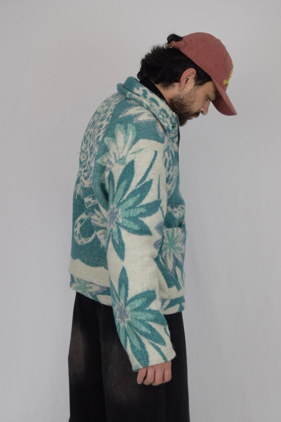 Chaqueta de tela recuperada