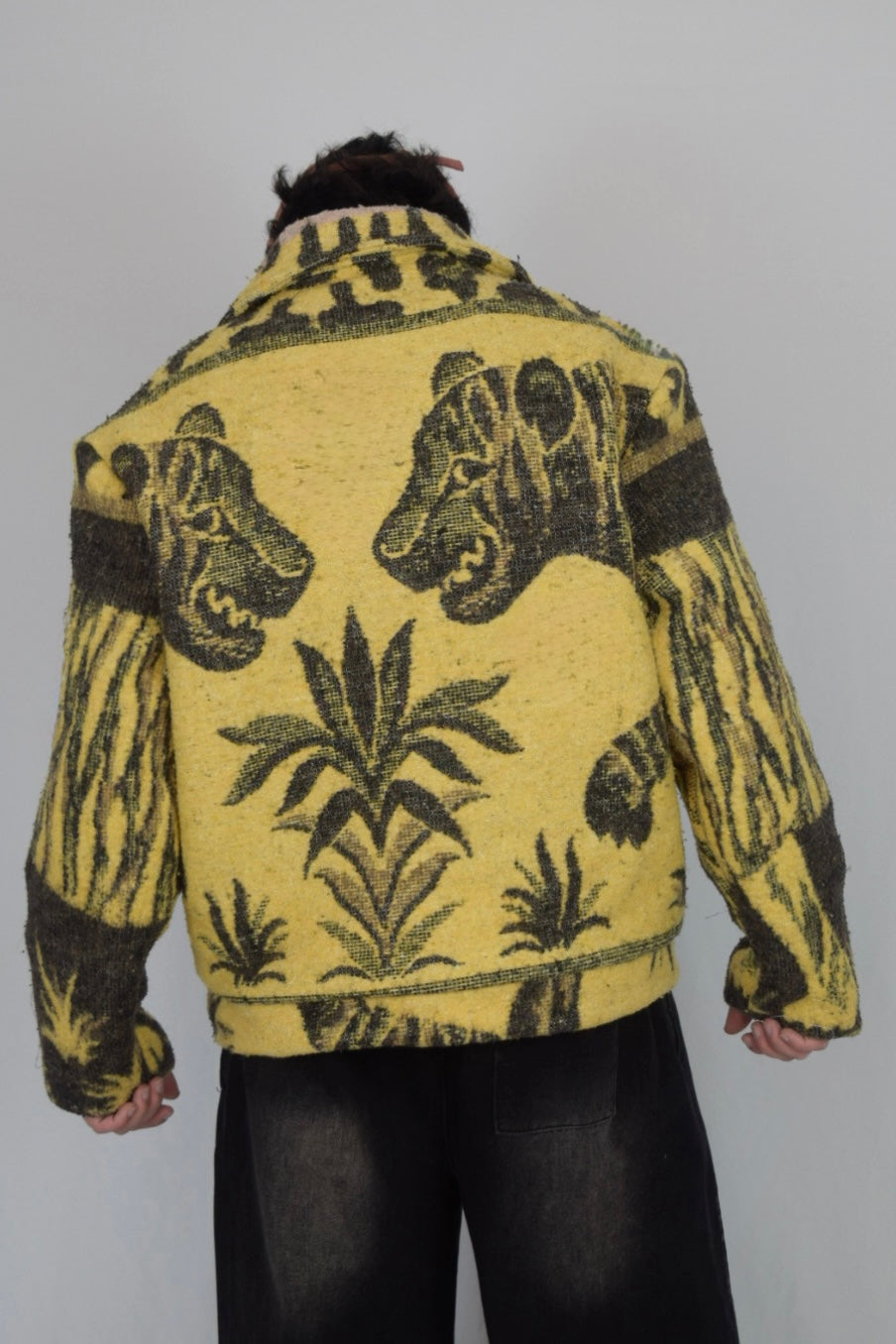 chaqueta de tela recuperada