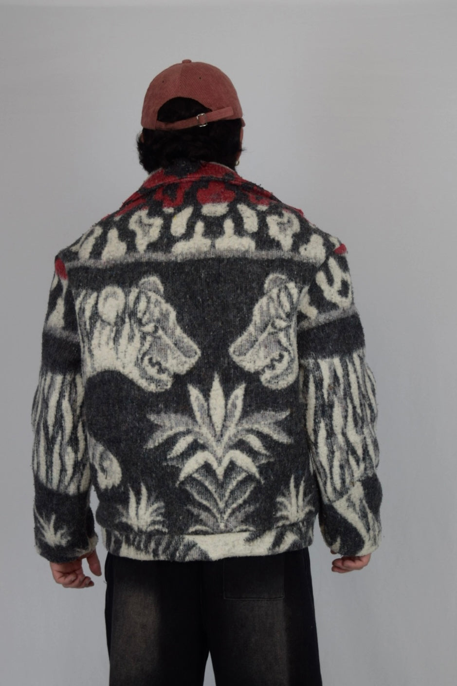 Chaqueta de tela recuperada