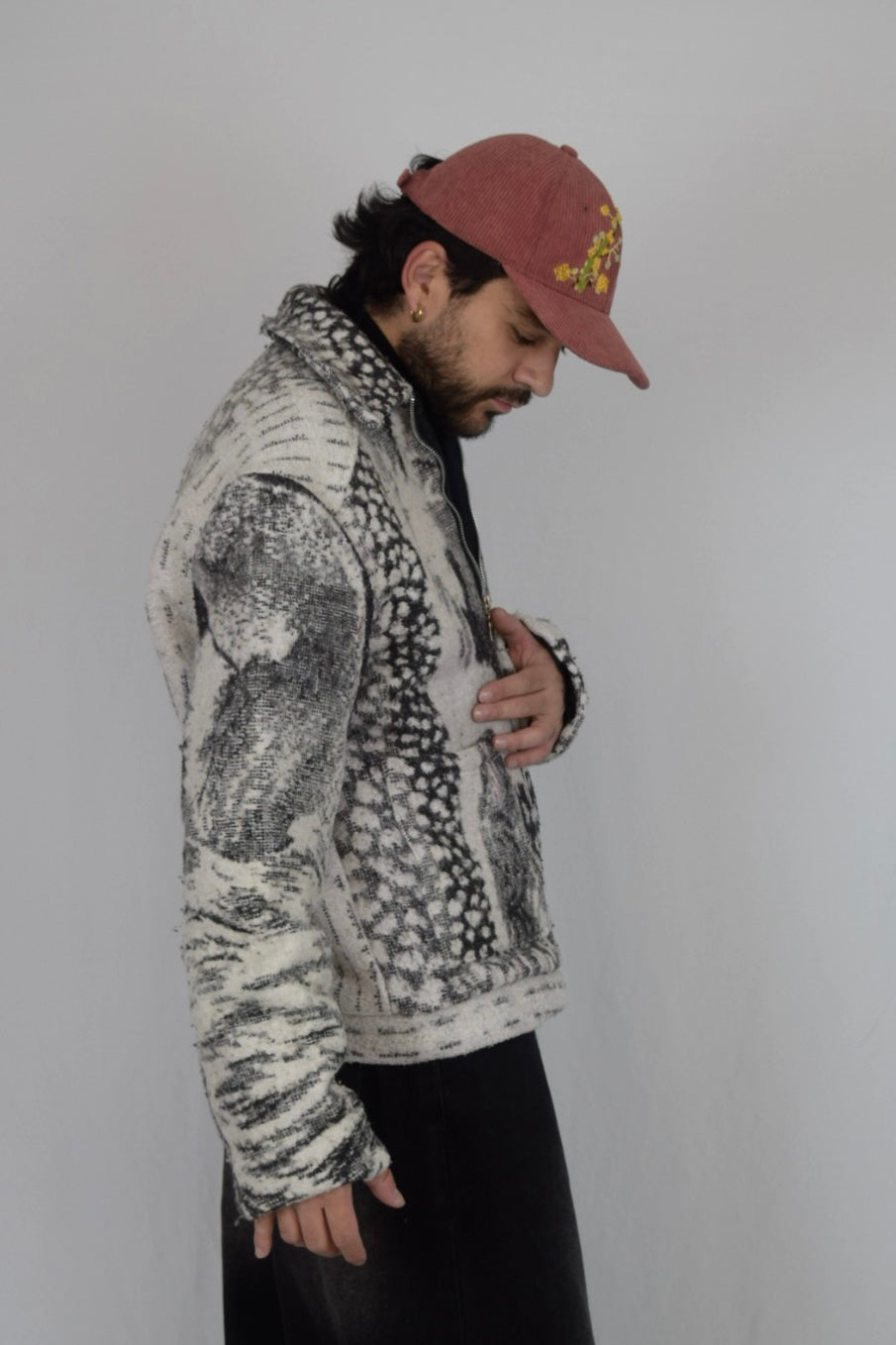 Chaqueta de tela recuperada