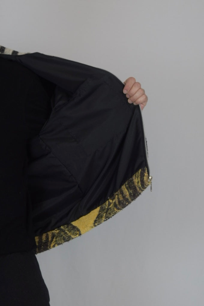 Chaqueta 4 tigres de tela recuperada