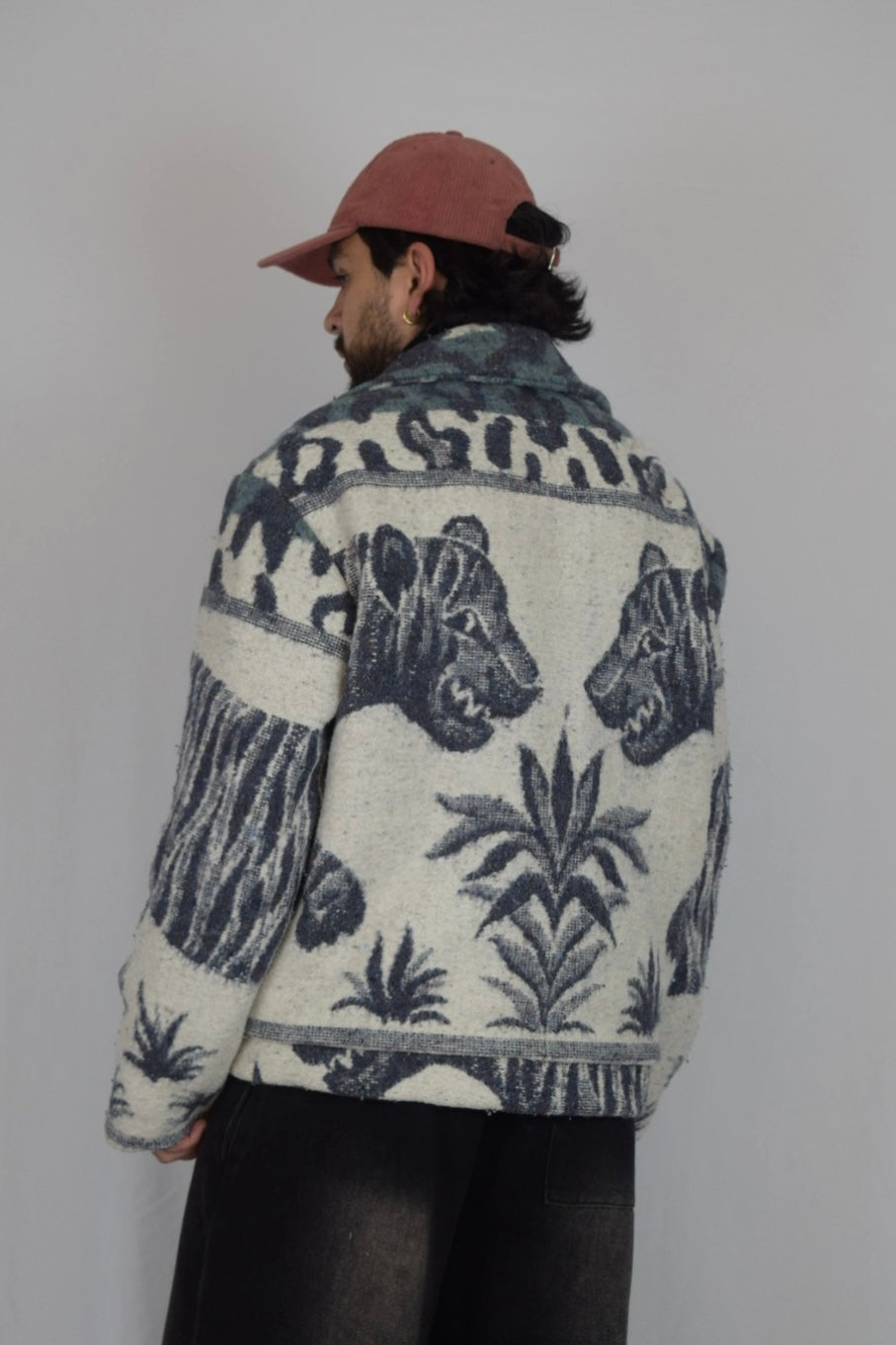 chaqueta térmica de tela recuperada