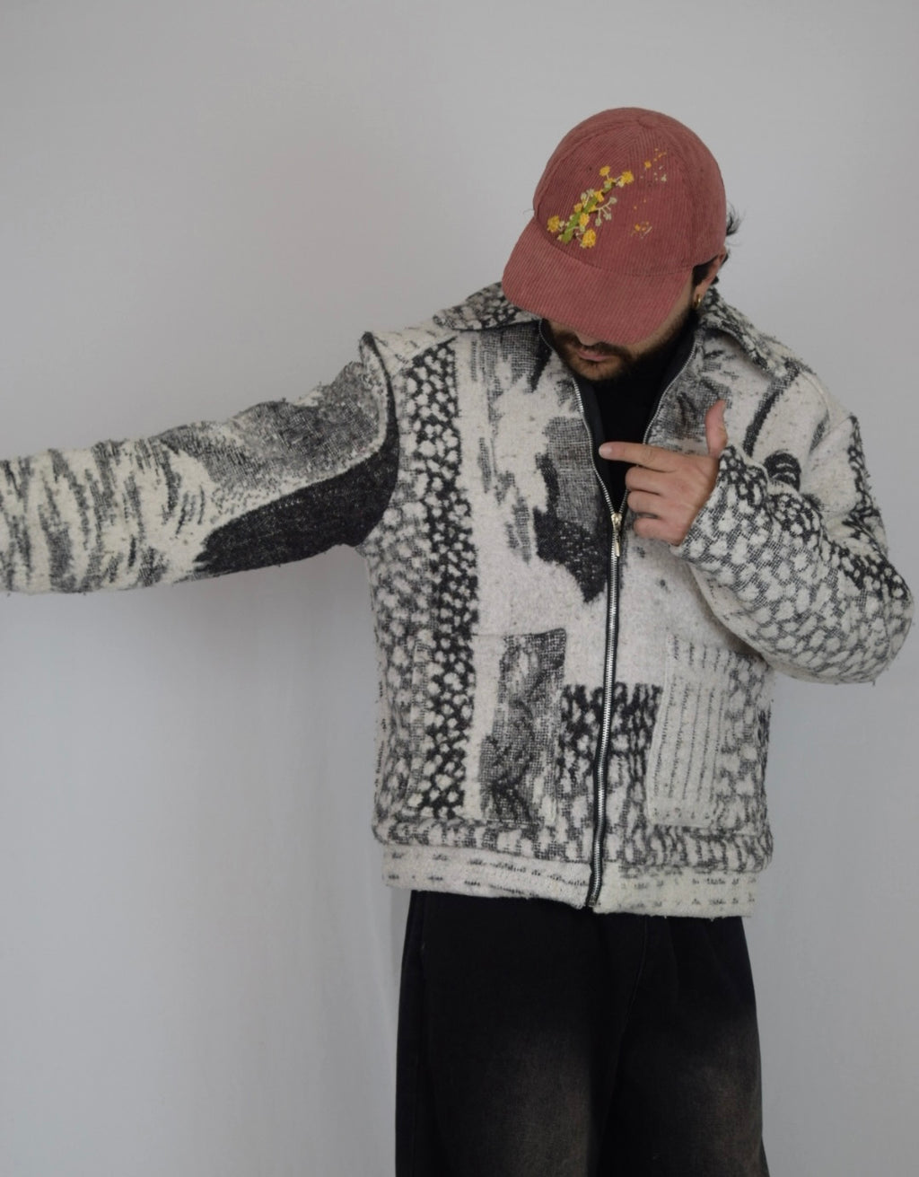 Chaqueta de tela recuperada