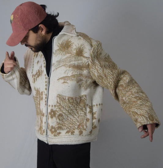 Chaqueta bosque blanco