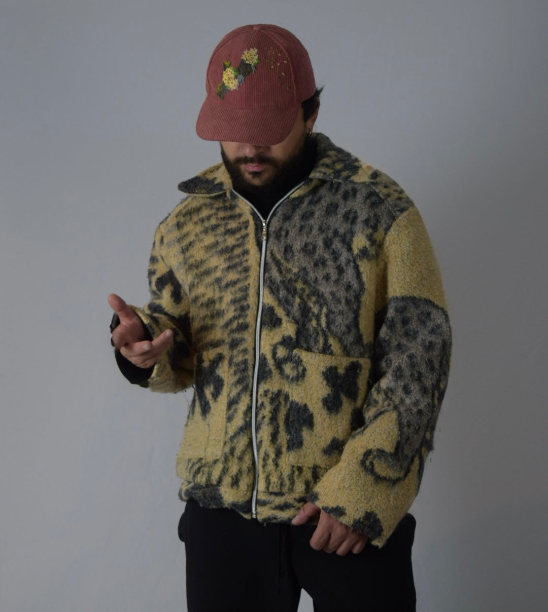 Chaqueta 4 tigres mostaza