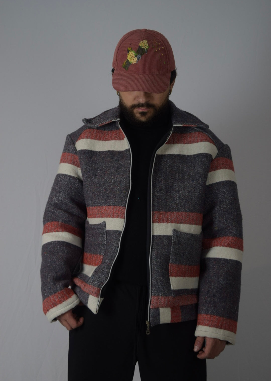 Chaqueta lineal tricolor