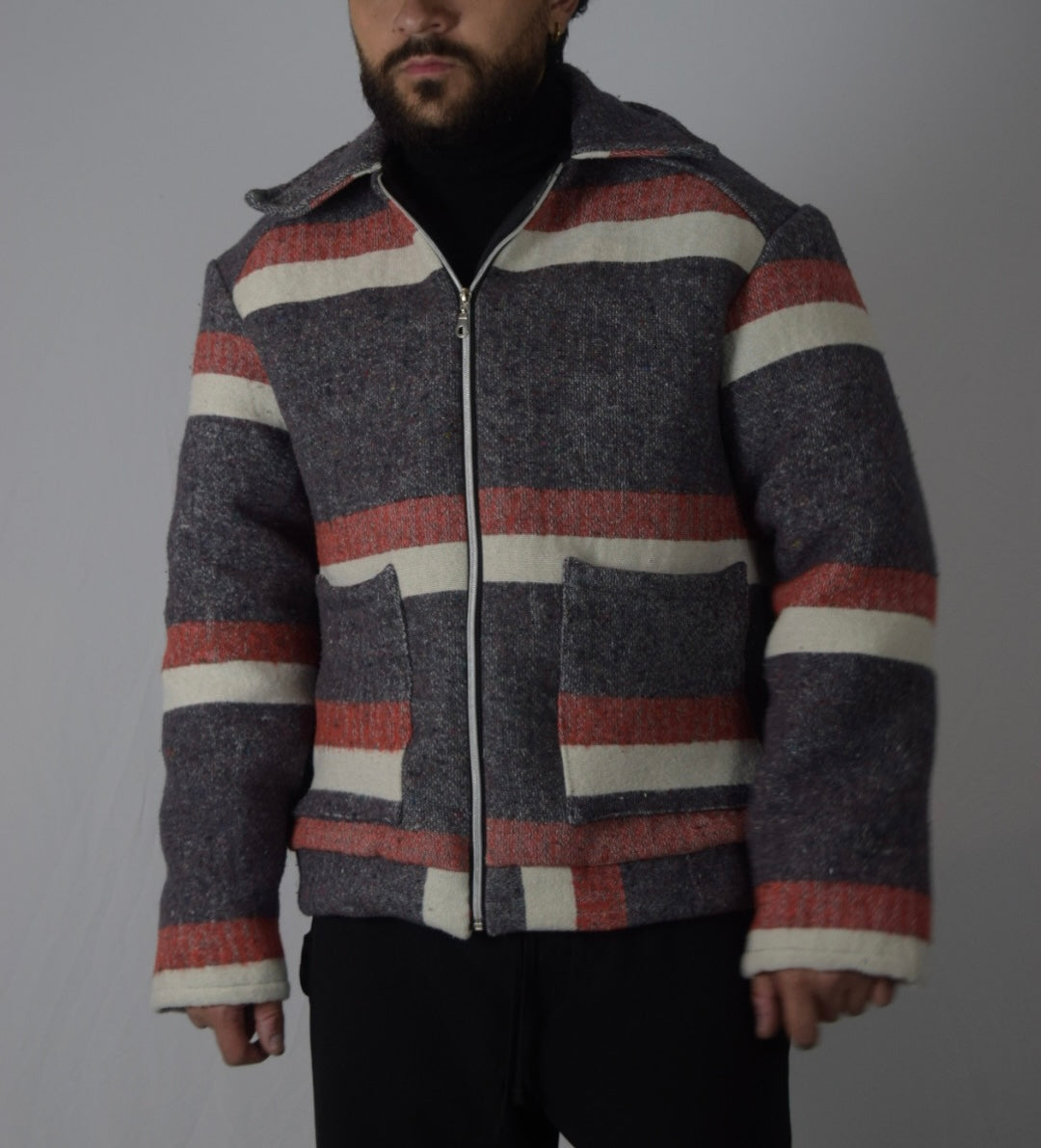 Chaqueta lineal tricolor