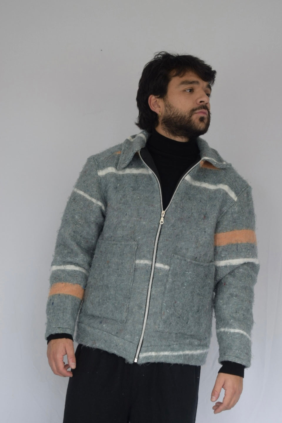 Chaqueta de tela recuperada Talla M